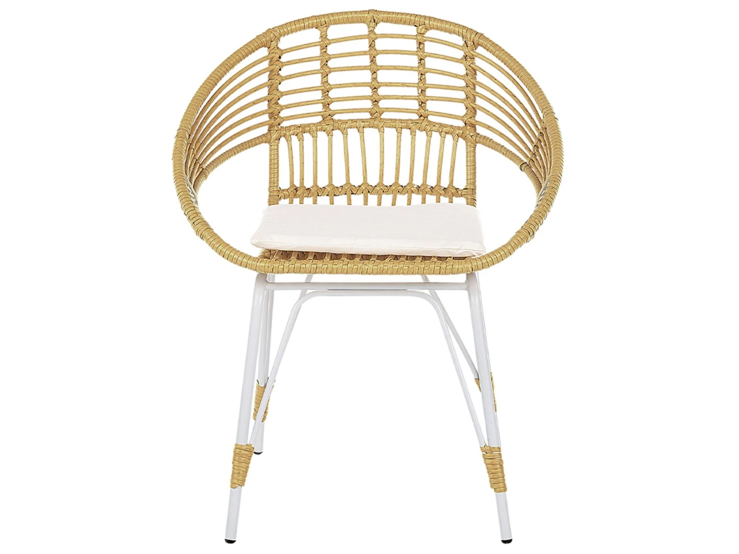 2-istuttava Bistrosetti Polyrottinki Luonnonväri/valkoinen PELLARO - Image 7