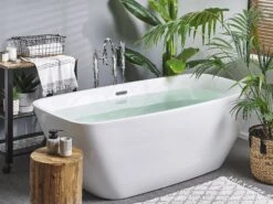 Kylpyamme Vapaasti Seisova Valkoinen 170 X 78 Cm MINGO 12 Kylpyamme Vapaasti Seisova Valkoinen 170 X 78 Cm MINGO -Beliani undef src sa picid 807845 type whitesh image