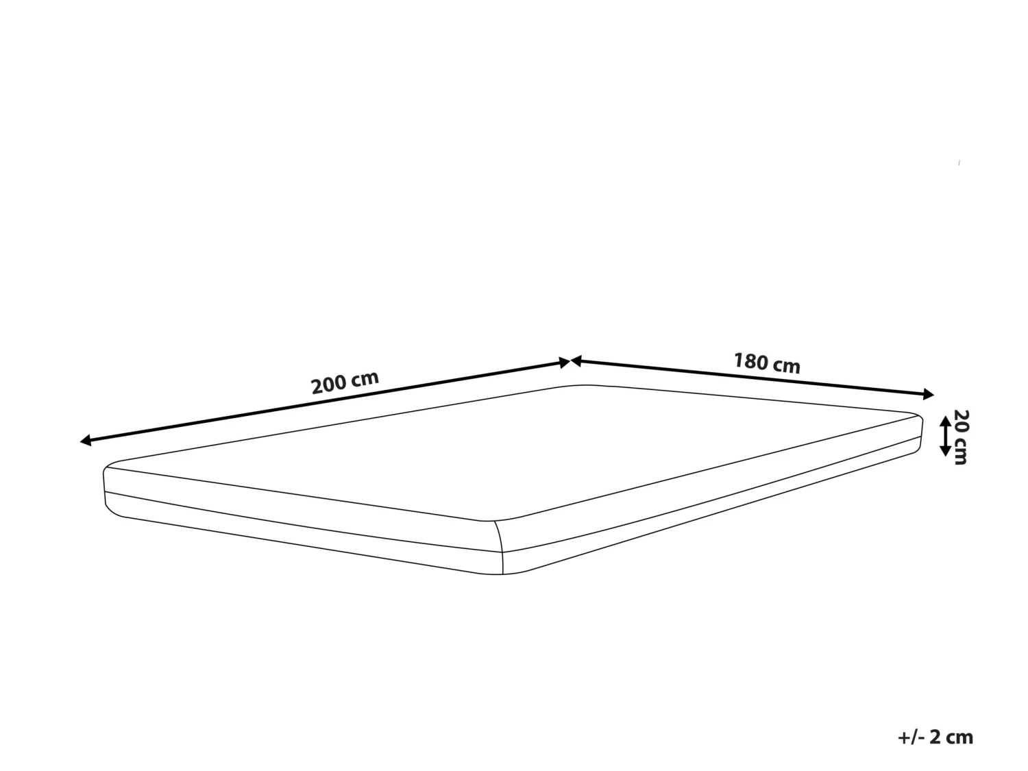 Muistivaahtopatja Keskikova GLEE Useita Kokoja - Image 9