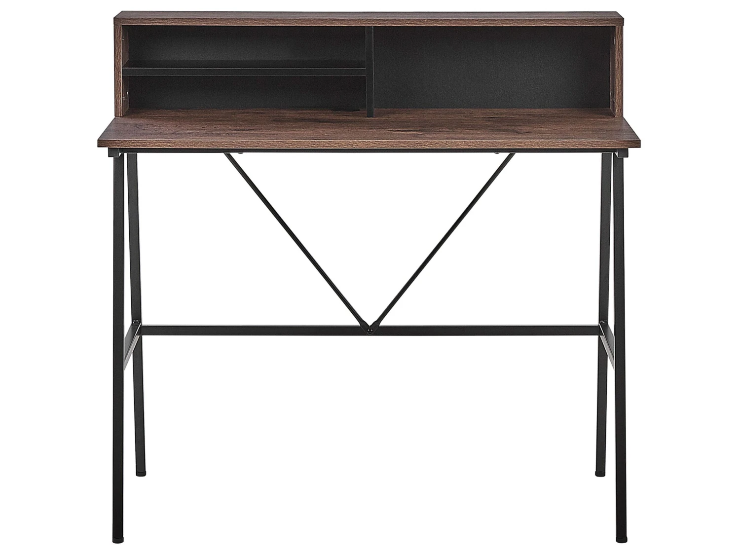 Työpöytä 100 X 50 Cm Tumma Puu HARISON 5 Työpöytä 100 X 50 Cm Tumma Puu HARISON - Image 5