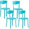 Tuoli Muovi Turkoosi 4 Kpl VIESTE