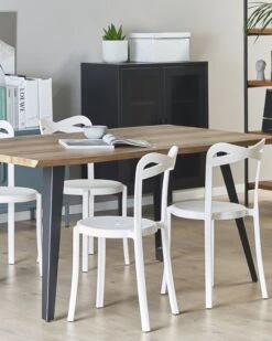 Tuoli Muovi Valkoinen 4 Kpl CAMOGLI -Beliani undef src sa picid 809287 type whitesh image