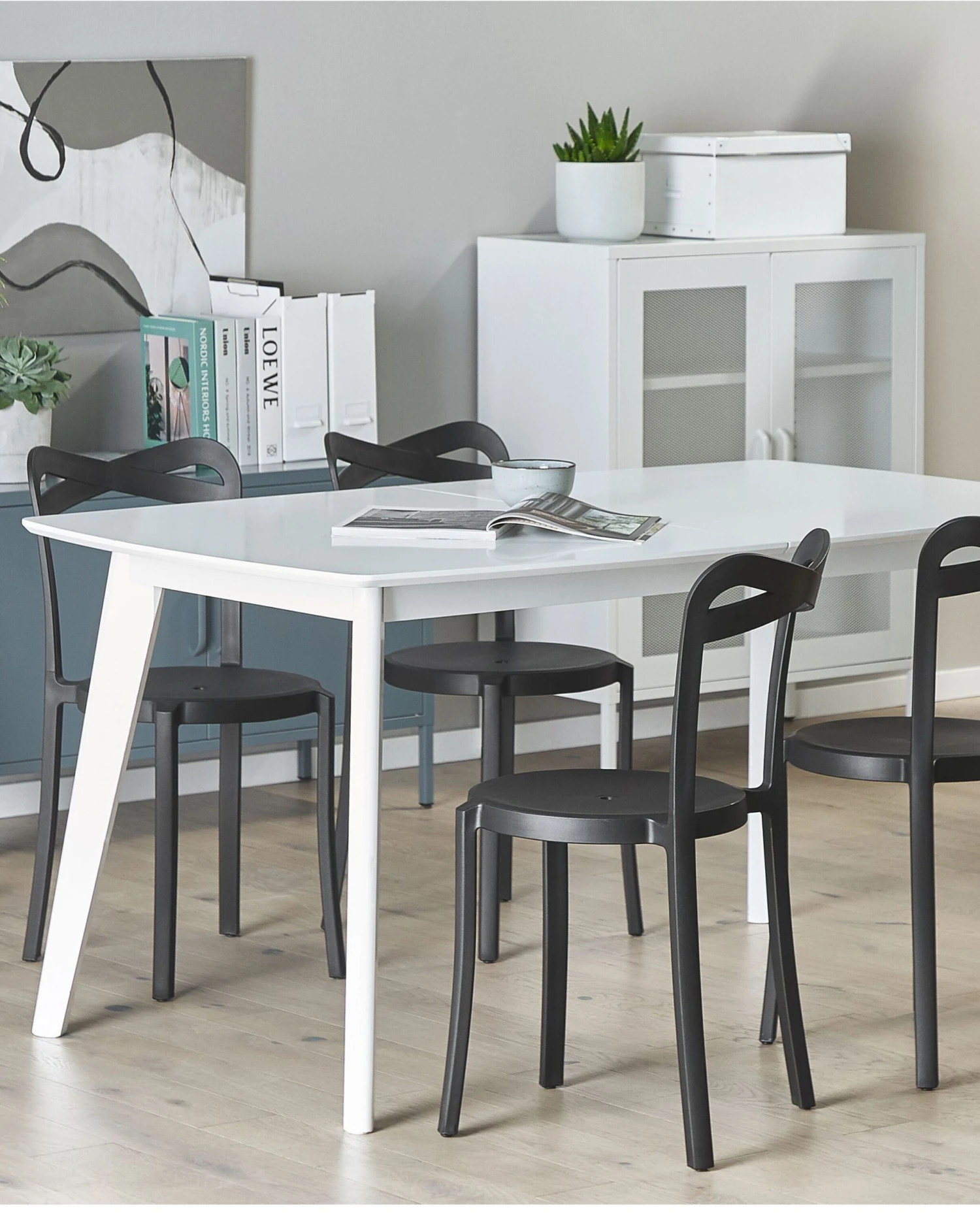 Tuoli Muovi Musta 4 Kpl CAMOGLI - Image 3