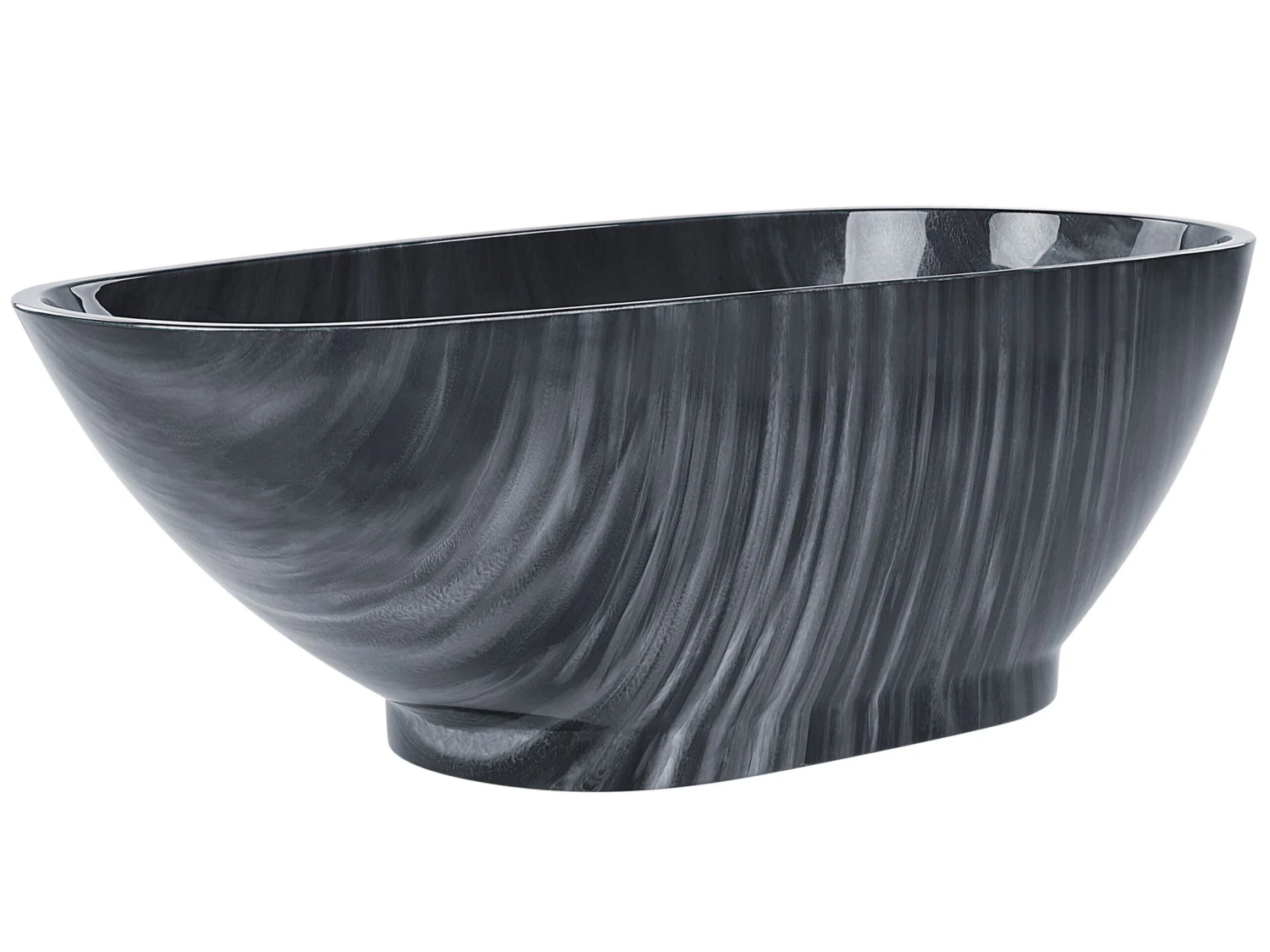 Kylpyamme Marmorikuvio Musta 170 X 80 Cm RIOJA - Image 4