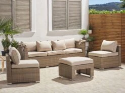 5-istuttava Ulkosohvaryhmä Polyrottinki Beige COCCOLIA -Beliani undef src sa picid 810054 type whitesh image