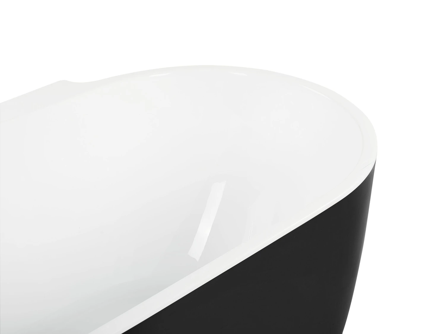 Kylpyamme Vapaasti Seisova Musta 170 X 80 Cm ROTSO - Image 7