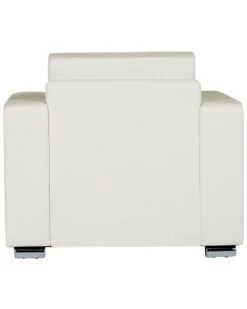 Valkoinen Nahkaverhoiltu Nojatuoli HELSINKI -Beliani undef src sa picid 813035 type whitesh image