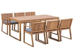 6-istuttava Ulkoruokailuryhmä Akasiapuu Sininen SASSARI