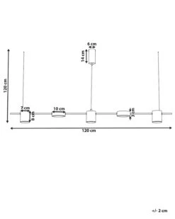 LED-riippuvalaisin 5 Polttimoa Alumiini Musta SESTRA -Beliani undef src sa picid 816068 type whitesh image