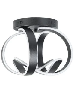 LED-kattovalaisin Alumiini Musta NURA