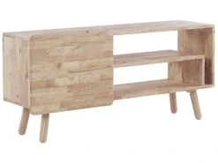 TV-taso Kumipuu Kaappi 2 Hyllyä Vaalea Puu WESTFIELD