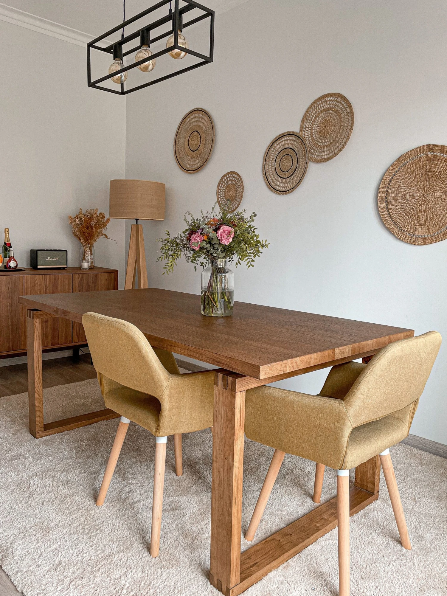 Matto Kangas Vaalea Beige DEMRE Useita Kokoja - Image 4