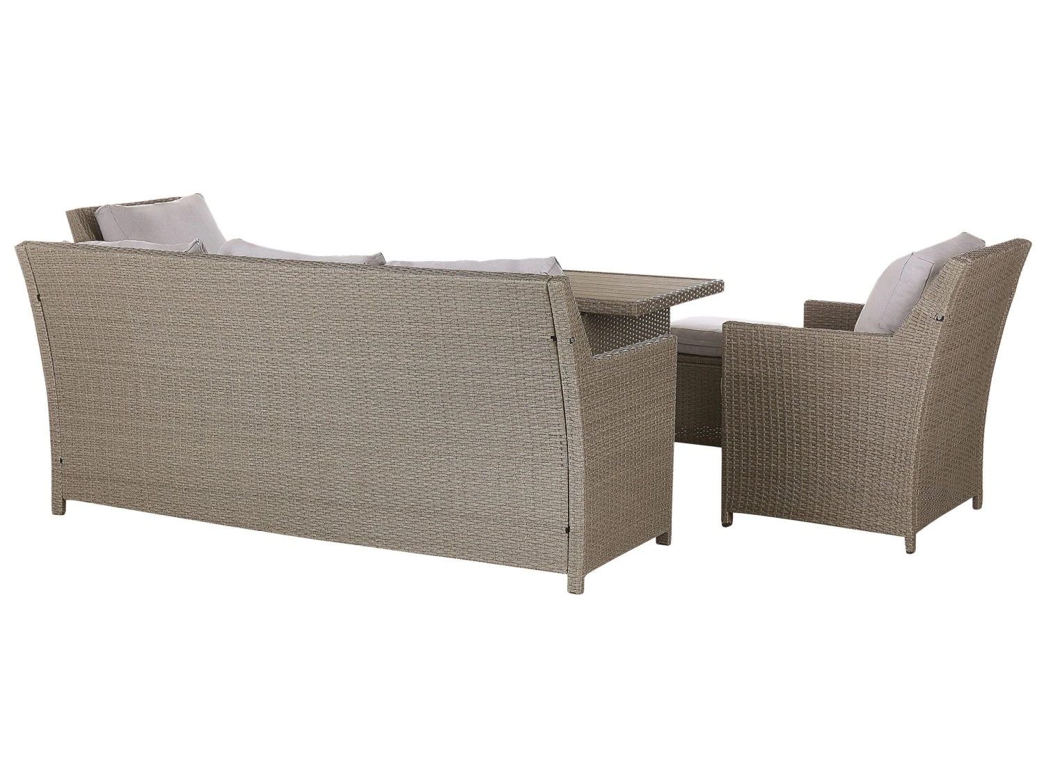 5-istuttava Ulkosohvaryhmä Polyrottinki Harmaanruskea FONTI 4 5-istuttava Ulkosohvaryhmä Polyrottinki Harmaanruskea FONTI - Image 4