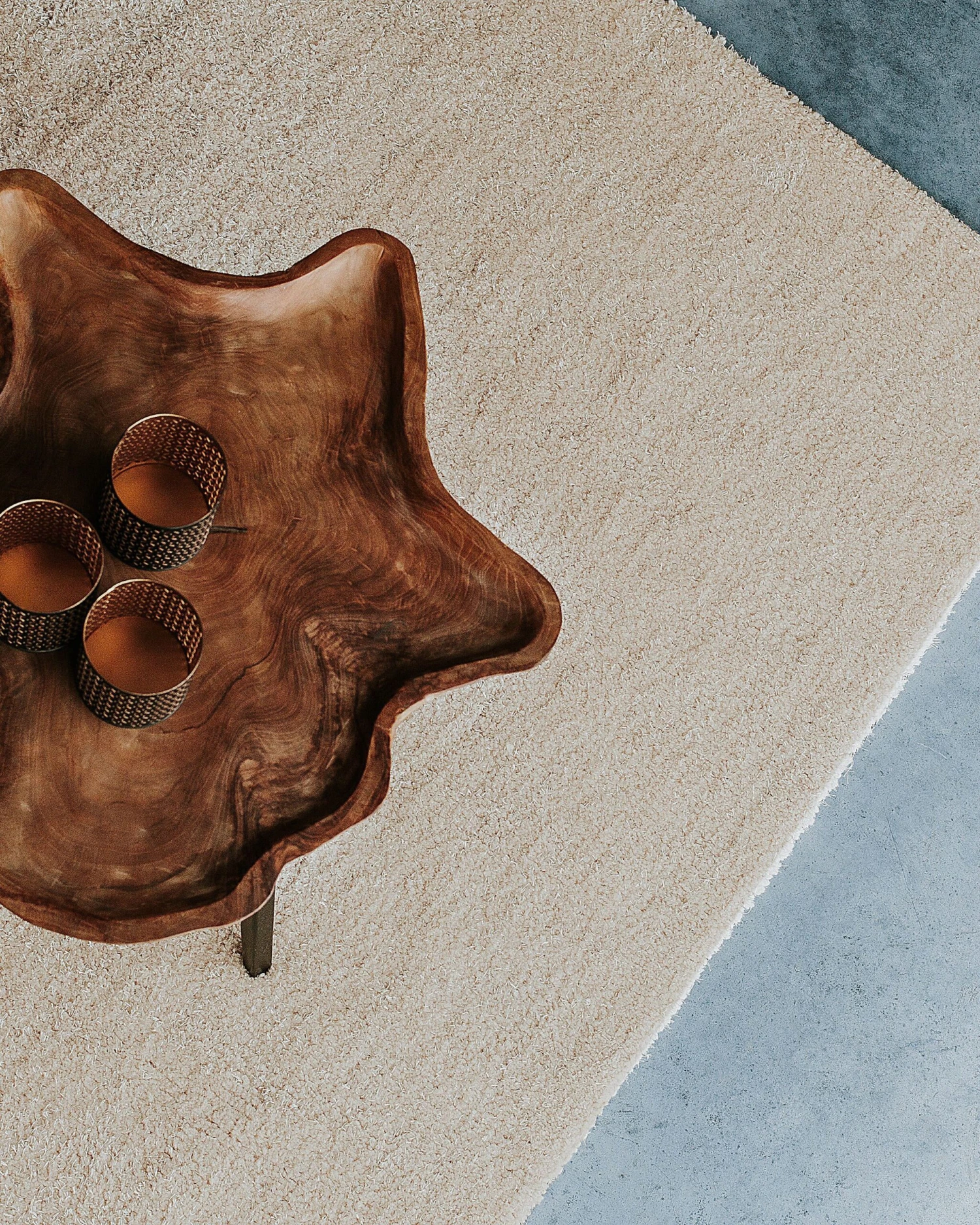 Matto Kangas Vaalea Beige DEMRE Useita Kokoja - Image 6