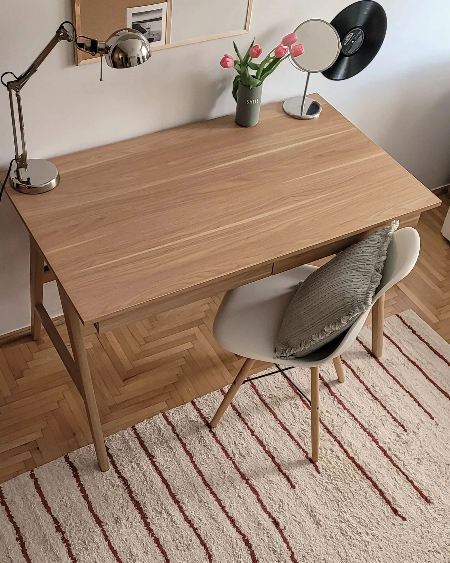 Matto Puuvilla Beige/punainen TIRUPATI Useita Kokoja - Image 3