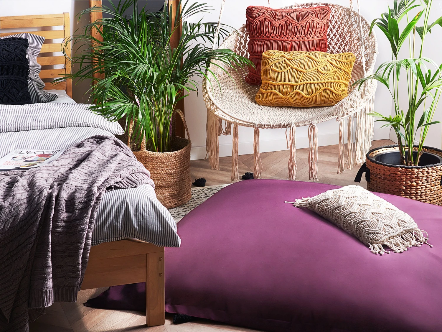 Säkkituoli Kangas Purppura 140 X 180 Cm FUZZY 5 Säkkituoli Kangas Purppura 140 X 180 Cm FUZZY - Image 5