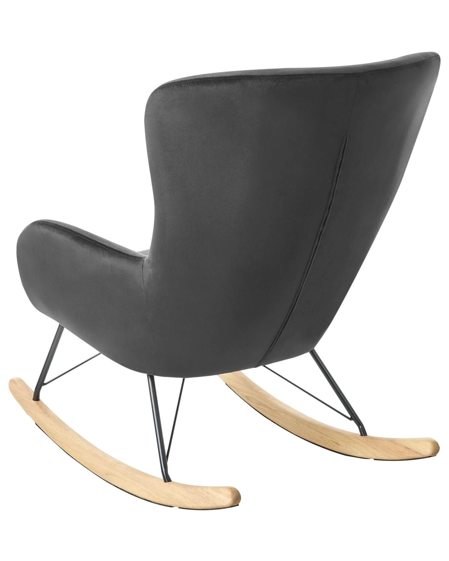 Keinutuoli Sametti Musta ELLAN 4 Keinutuoli Sametti Musta ELLAN - Image 4