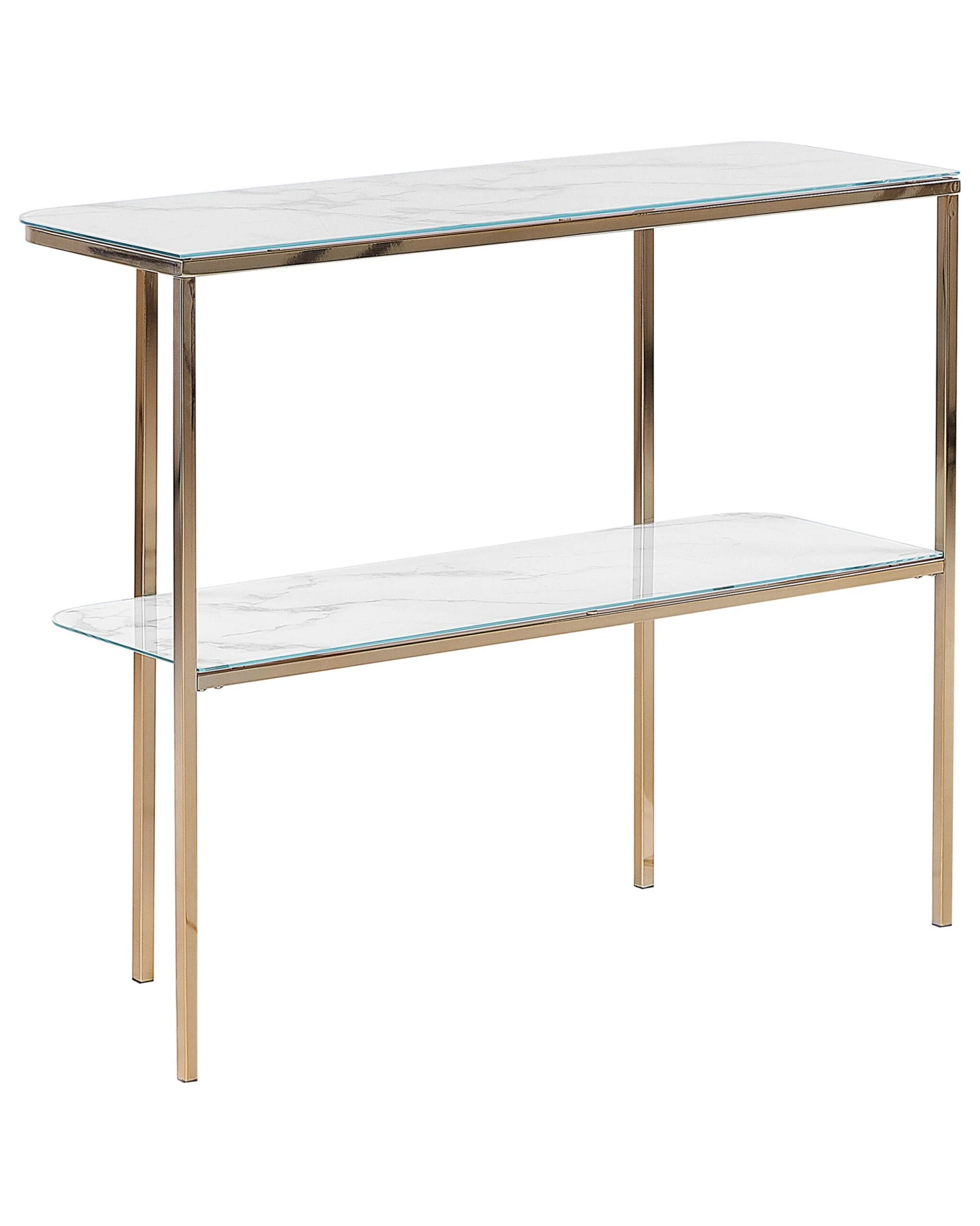 Konsolipöytä Teräs Marmorikuvio Valkoinen/kulta CALVERT 5 Konsolipöytä Teräs Marmorikuvio Valkoinen/kulta CALVERT - Image 5