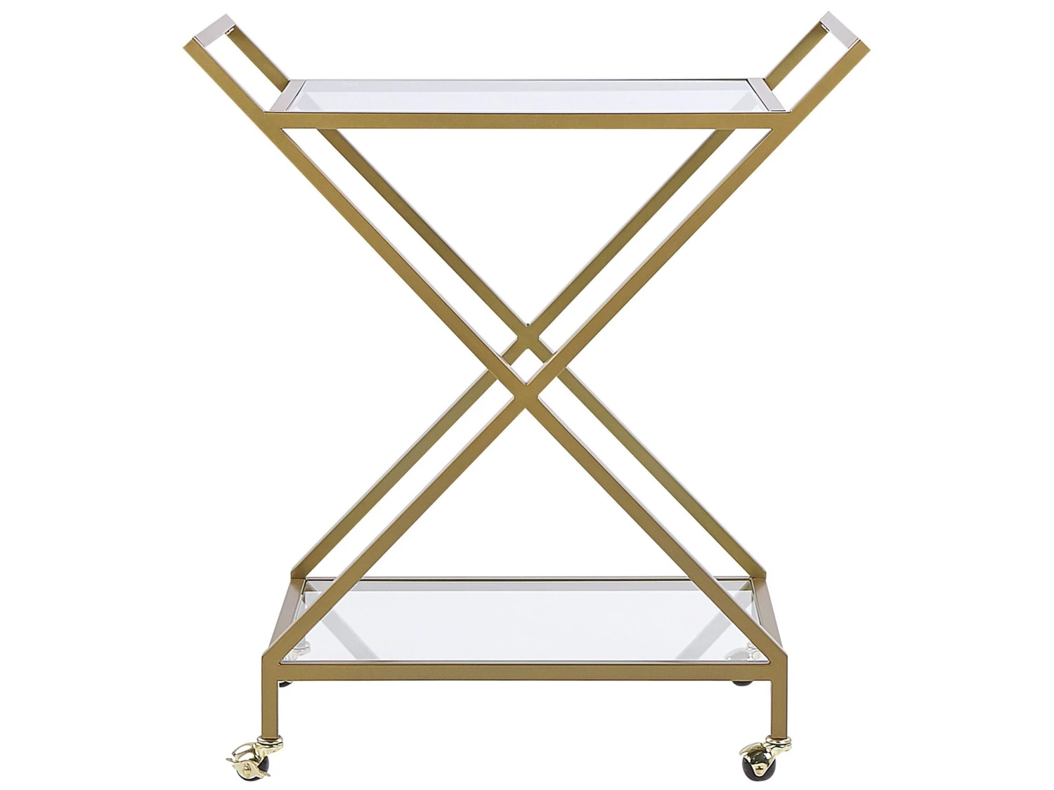 Tarjoiluvaunu Lasipinnalla Kultainen IVERA - Image 6