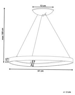 LED-riippuvalaisin Alumiini Kulta KRABURI -Beliani undef src sa picid 824596 type whitesh image