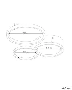LED-kattovalaisin Teräs Valkoinen AGNAT -Beliani undef src sa picid 824670 type whitesh image