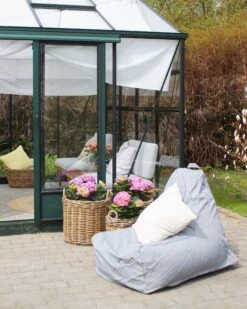 Säkkituoli Selkänojalla Kangas Vaaleanharmaa SIESTA -Beliani undef src sa picid 824799 type whitesh image