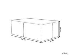 Suojapeite Puutarhapenkille Siniharmaa 120 X 90 X 65 Cm CHUVA -Beliani undef src sa picid 825449 type whitesh image
