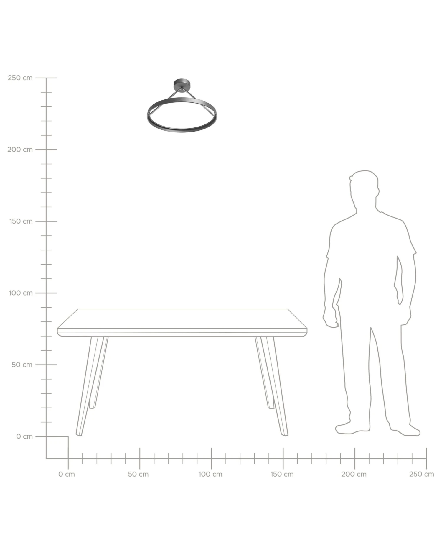 LED-riippuvalaisin Teräs Musta AGNO - Image 6