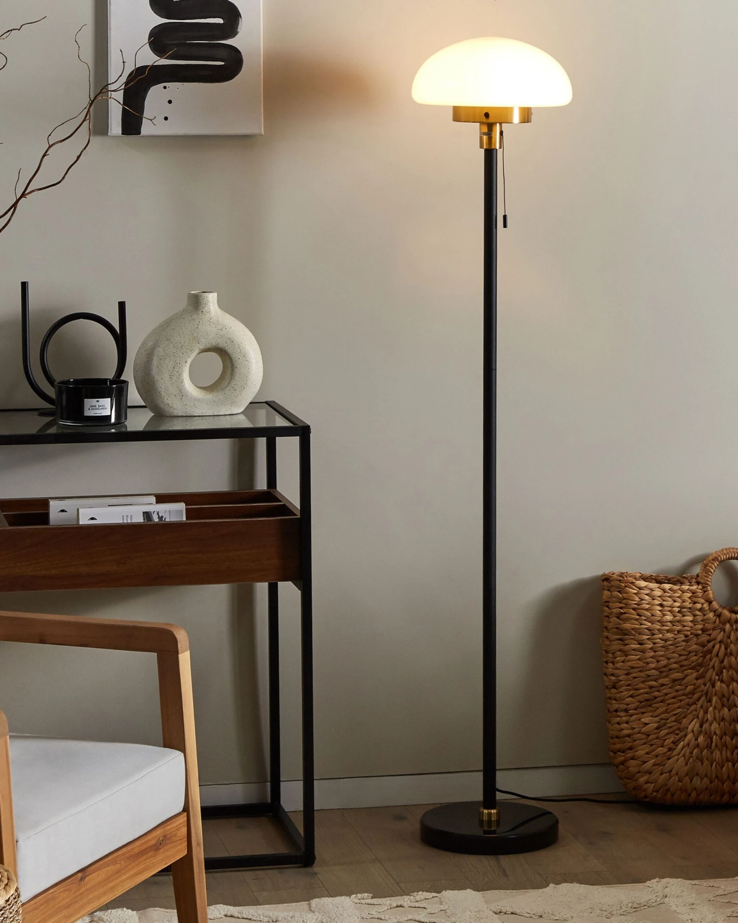 Lattiavalaisin Rauta Musta MINIJA 2 Lattiavalaisin Rauta Musta MINIJA - Image 2