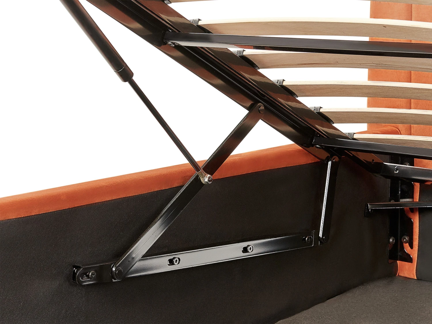 Sänky Sametti Säilytystila Oranssi VION Useita Kokoja - Image 7