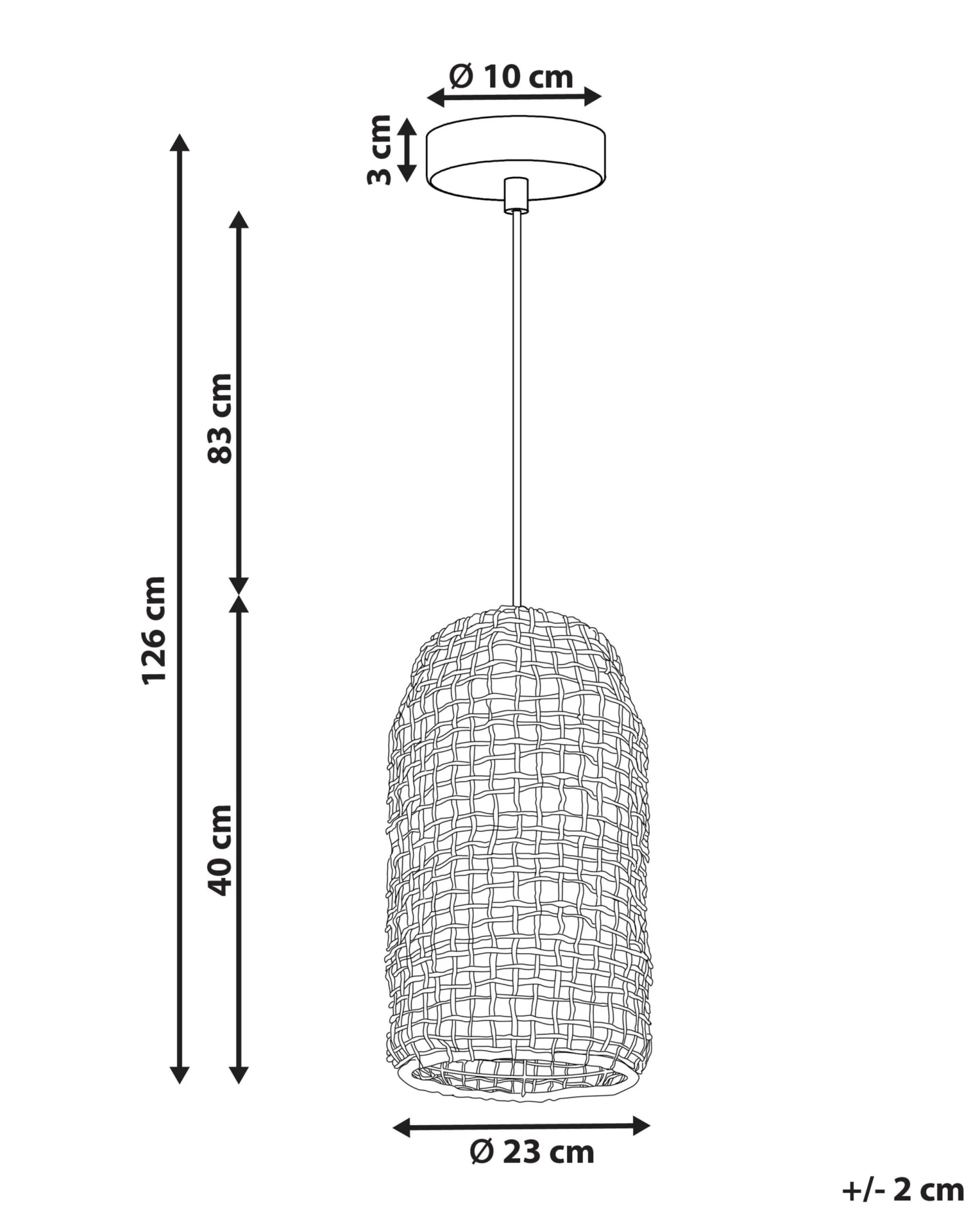 Riippuvalaisin Paperinaru Ruskea LUCITE - Image 9