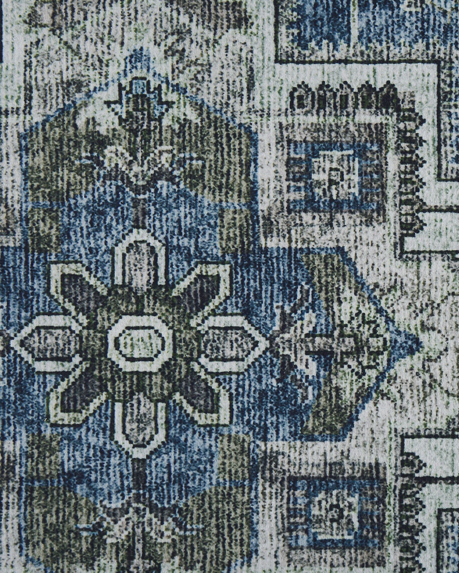 Matto Kangas Harmaa/sininen KOTTAR Useita Kokoja - Image 4