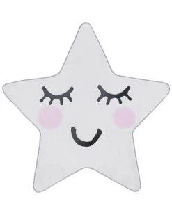 Lastenhuoneen Matto Valkoinen 120 X 120 Cm SIRIUS