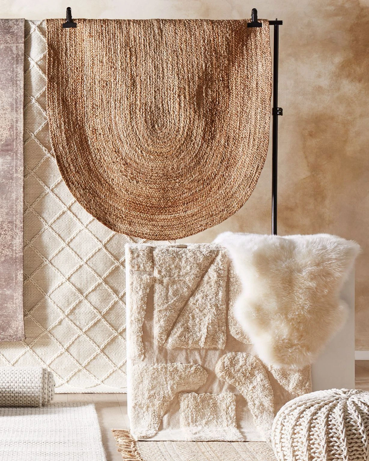 Matto Juutti Beige DEMIRCI Useita Kokoja 7 Matto Juutti Beige DEMIRCI Useita Kokoja - Image 7