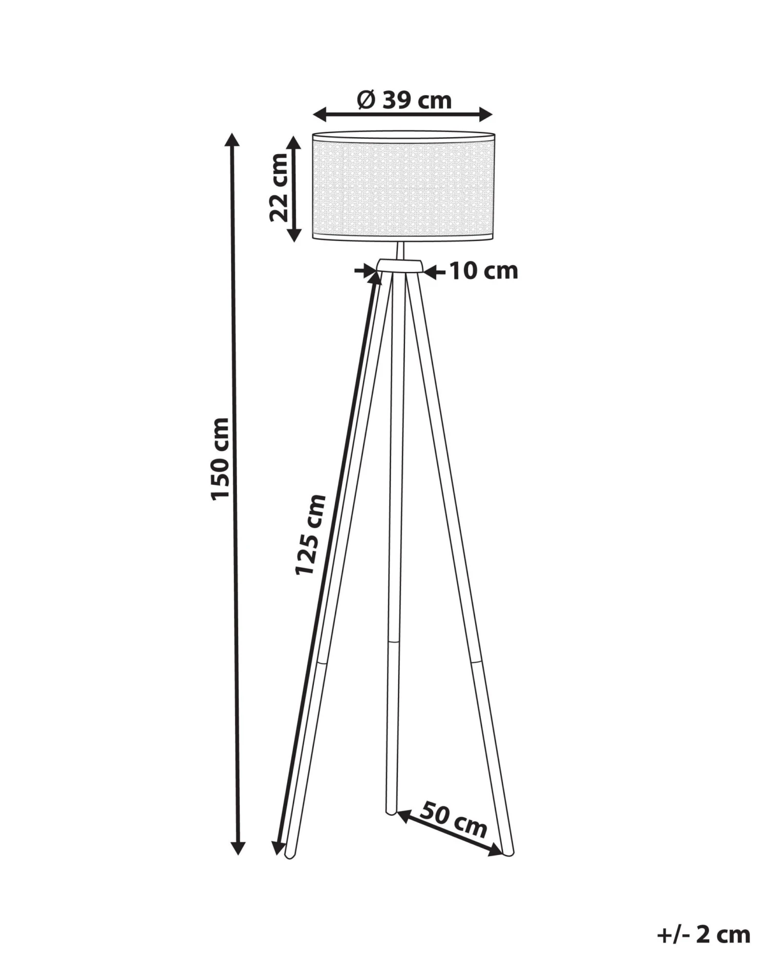 Lattiavalaisin Rottinki Luonnonväri PENTON 9 Lattiavalaisin Rottinki Luonnonväri PENTON - Image 9