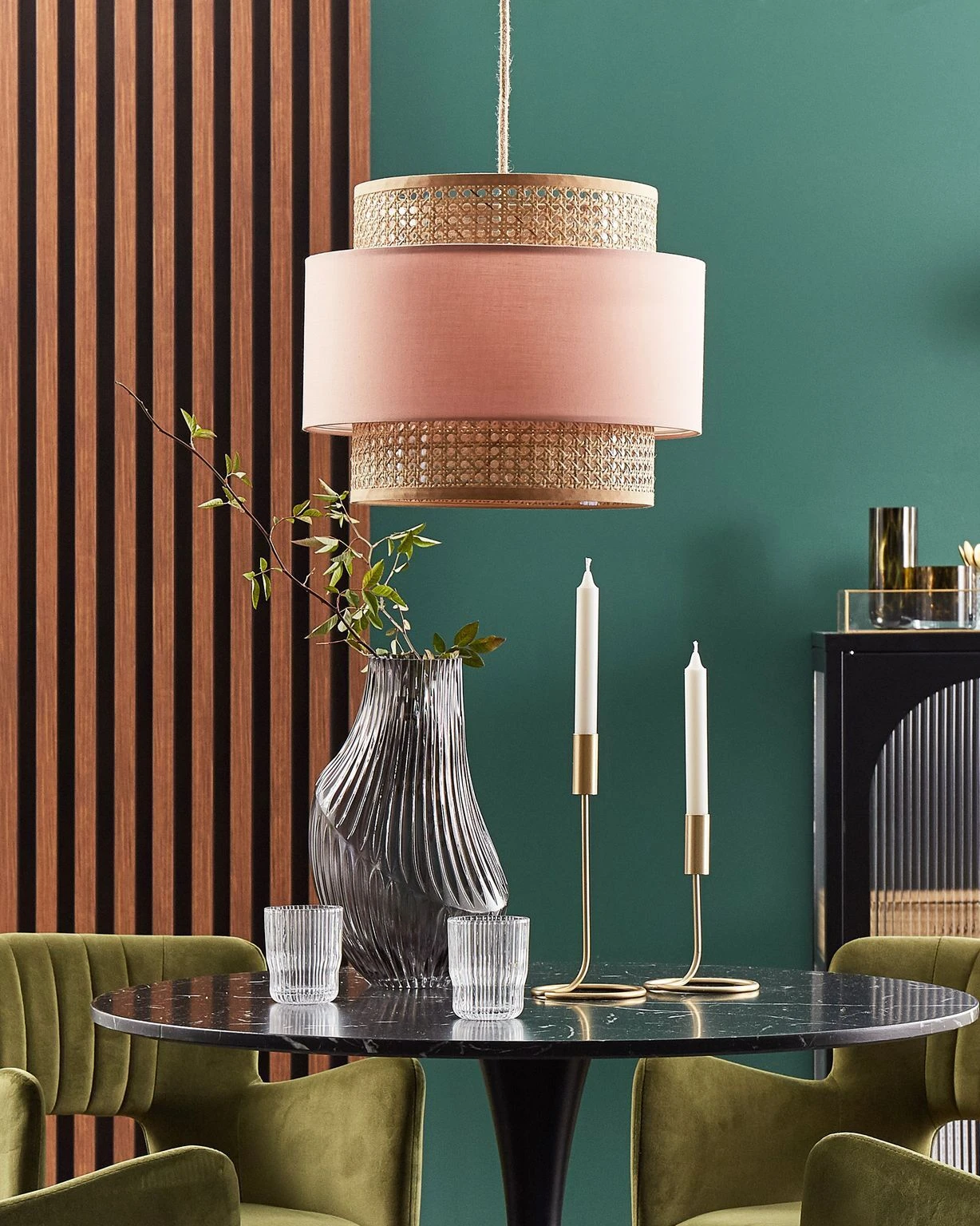 Riippuvalaisin Persikka/luonnonväri YUMURI 2 Riippuvalaisin Persikka/luonnonväri YUMURI - Image 2