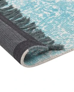 Matto Viskoosi Sininen/beige AKARSU Useita Kokoja -Beliani undef src sa picid 837075 type whitesh image