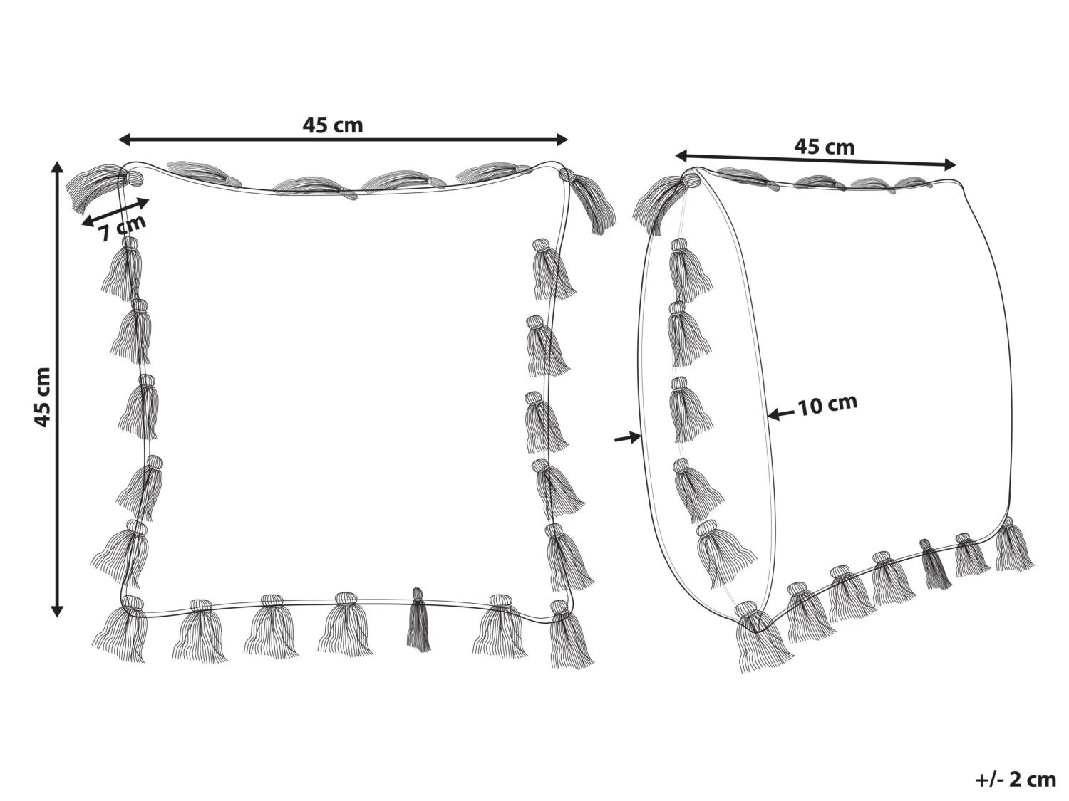 Koristetyyny Puuvilla Vaaleanpunainen 45 X 45 Cm LYNCHIS - Image 6