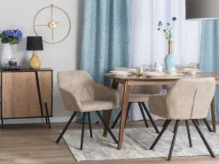 Tuoli Kangas Beige 2 Kpl MONEE 17 Tuoli Kangas Beige 2 Kpl MONEE -Beliani undef src sa picid 839655 type whitesh image