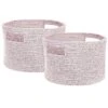 Puuvillakori Pastellipinkki ⌀ 30 Cm 2 Kpl CHINIOT