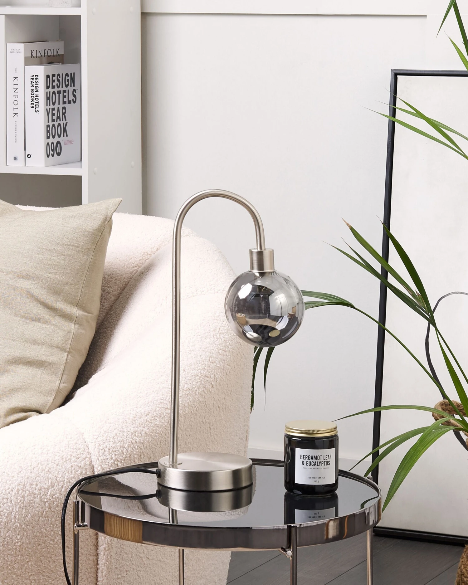 Pöytävalaisin Kaareva Teräs Hopea RAMIS 3 Pöytävalaisin Kaareva Teräs Hopea RAMIS - Image 3