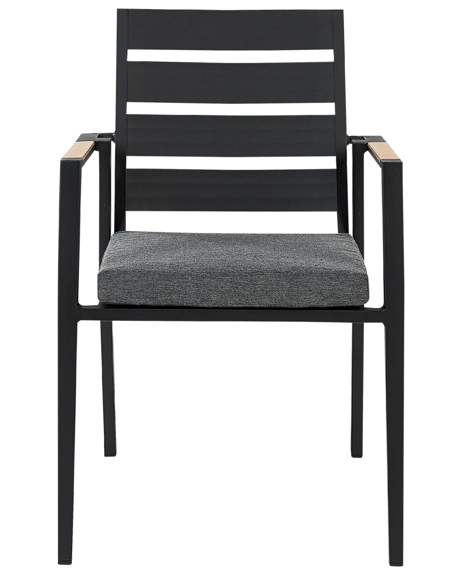 Puutarhatuoli Alumiini Musta 4 Kpl TAVIANO 6 Puutarhatuoli Alumiini Musta 4 Kpl TAVIANO - Image 6