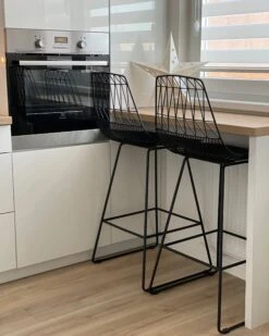 Baarituoli Teräs Musta 2 Kpl PRESTON -Beliani undef src sa picid 842560 type whitesh image