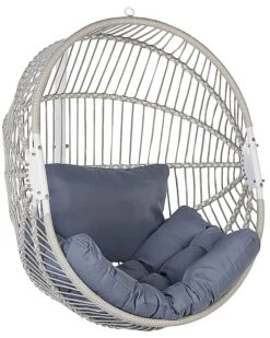 Riipputuoli Jalustalla Polyrottinki Valkoinen ACRI -Beliani undef src sa picid 842586 type whitesh image