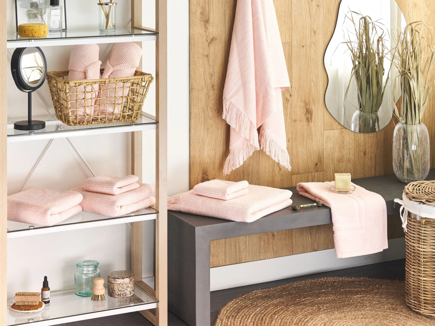 Pyyhesetti Puuvilla Pastellipinkki 9 Kpl ATIU 2 Pyyhesetti Puuvilla Pastellipinkki 9 Kpl ATIU - Image 2