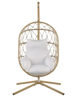 Riipputuoli Jalustalla Teräs Beige ADRIA 13 Riipputuoli Jalustalla Teräs Beige ADRIA -Beliani undef src sa picid 844393 type whitesh image