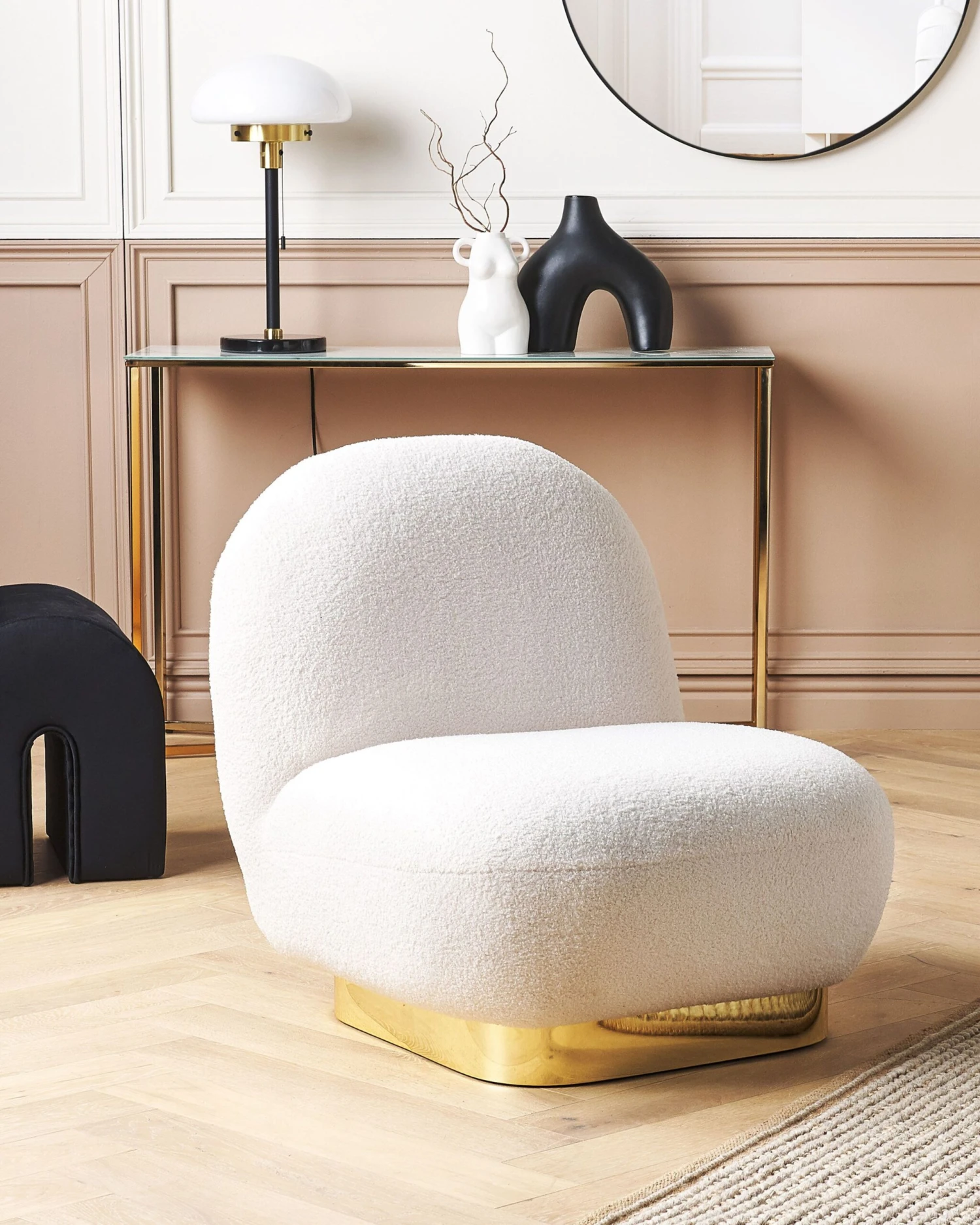 Nojatuoli Buklee Valkoinen LOVIISA 2 Nojatuoli Buklee Valkoinen LOVIISA - Image 2