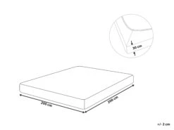 Puuvillalakana Muotoonommeltu Ruskeanharmaa JANBU Useita Kokoja 11 Puuvillalakana Muotoonommeltu Ruskeanharmaa JANBU Useita Kokoja -Beliani undef src sa picid 845201 type whitesh image