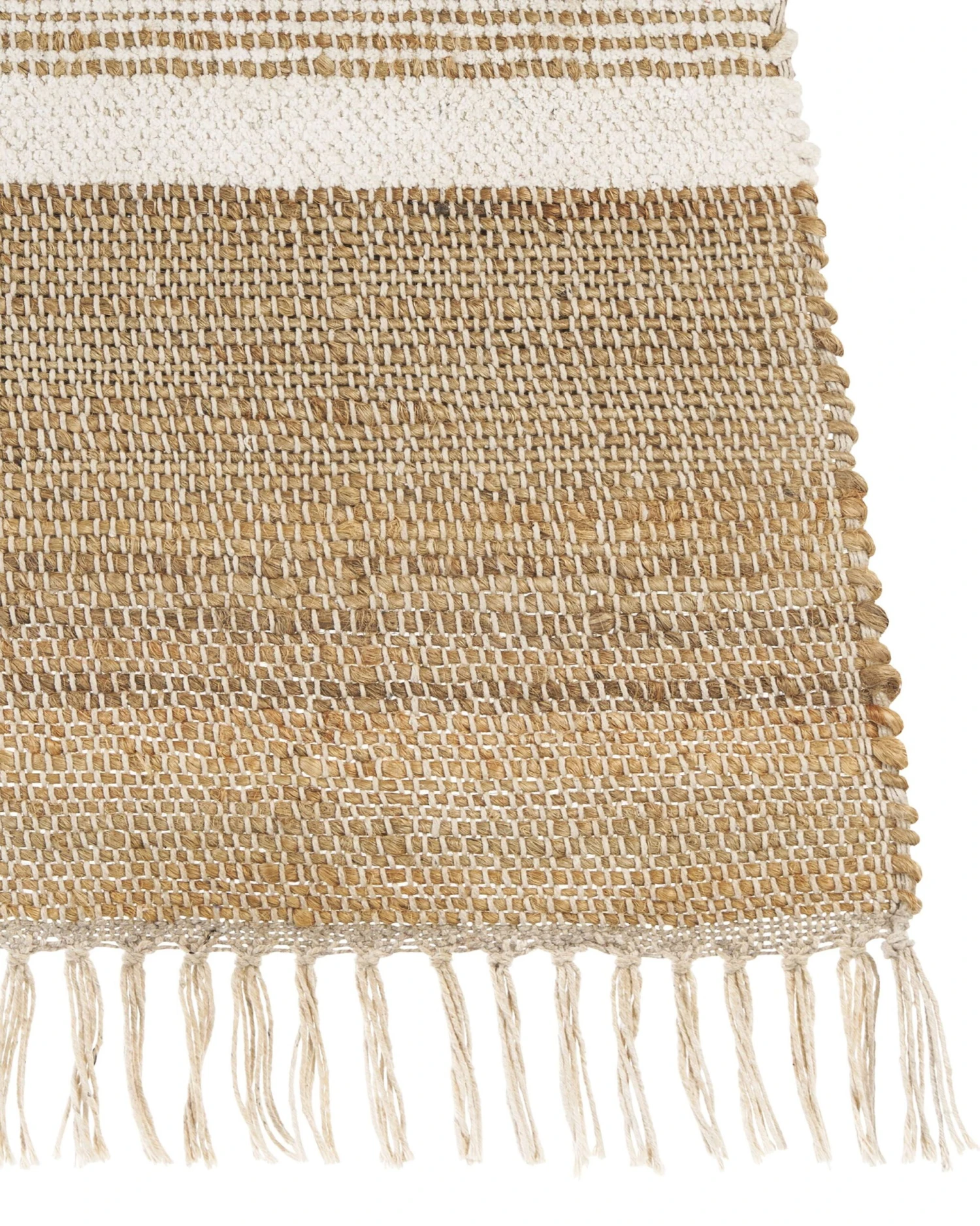 Matto Juutti Beige/valkoinen TALPUR Useita Kokoja 4 Matto Juutti Beige/valkoinen TALPUR Useita Kokoja - Image 4