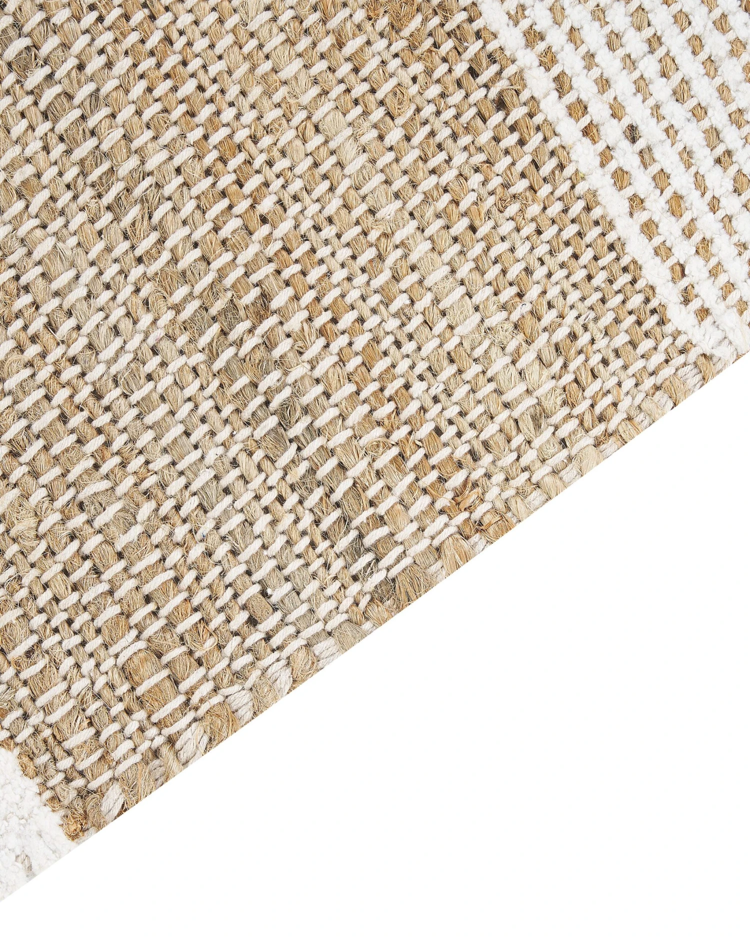 Matto Juutti Beige/valkoinen TALPUR Useita Kokoja 6 Matto Juutti Beige/valkoinen TALPUR Useita Kokoja - Image 6